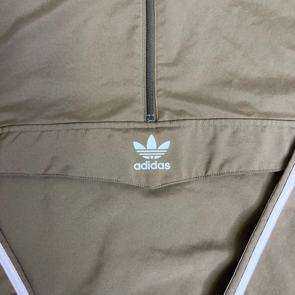 Adidas Khaki Green Track Jacket - Size Medium - Picture 4 of 8